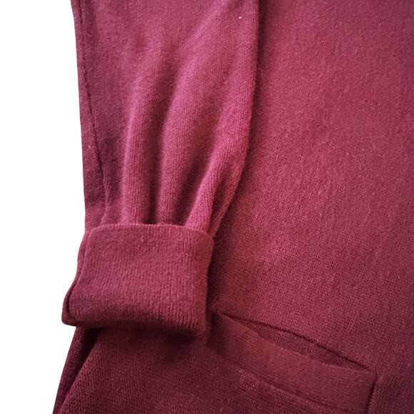 Vintage Par Four Sportswear Cardigan Sweater Men Sz XL Tall Maroon Grandpa Golf - Picture 3 of 11